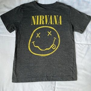 Boys 4t Nirvana band tee. Dark grey, no stains, no rips. Smoke free home.